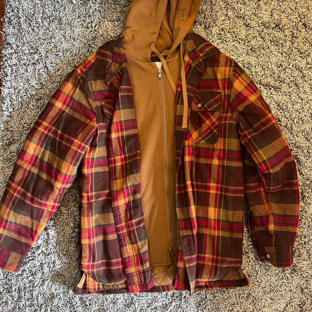 Fall Throw Jacket with Hood
